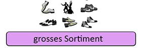 Piktogramm großes Sortiment mit Bild von Schuhen